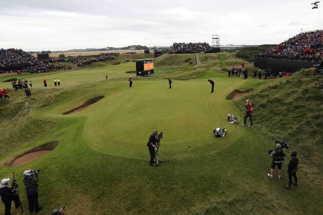 General view, JULY 17, 2016 - Golf : General view on the 8th hole during the final round of the 145th British Open Championship at the Old Course, Royal Troon Golf Club in South Ayrshire, Scotland.  (waha018816)