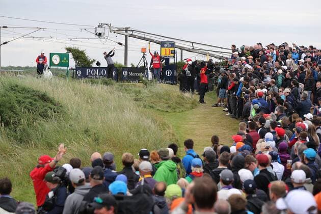 Henrik Stenson (SWE), JULY 17, 2016 - Golf : Henrik Stenson of Sweden on the 11th hole during the final round of the 145th British Open Championship at the Old Course, Royal Troon Golf Club in South Ayrshire, Scotland.  (waha018818)