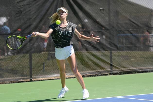 July 17, 2016 - Washington D.C, United States - EUGENIE BOUCHARD of Canada practices in advance of the Citi Open tennis tournament in Washington D.C. Tennis 2016 - Citi Open - Qualifying Day Two - ZUMAl132