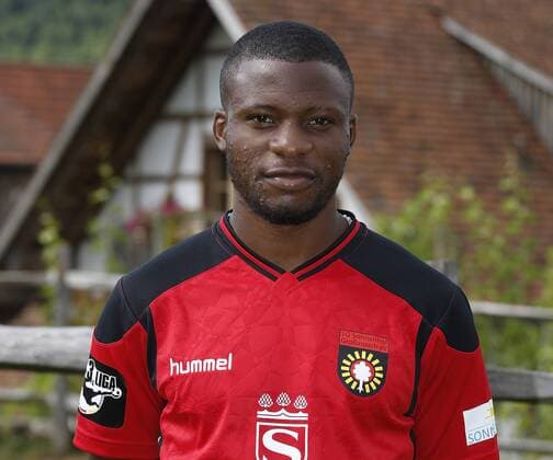 Roussel Ngankam (SG) . Fototermin SG Sonnenhof Grossaspach 2016-2017 . Großaspach, GER, 15.07.2016 ,Fussball 3. Liga 2016 2017.