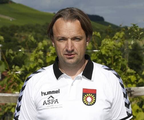 Sportdirektor Joannis Koukoutrigas (SG) . Fototermin SG Sonnenhof Grossaspach 2016-2017 . Großaspach, GER, 15.07.2016 ,Fussball 3. Liga 2016 2017.