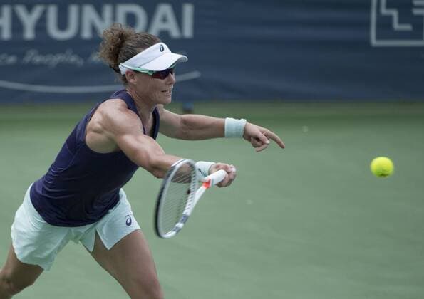 July 18, 2016: Samantha Stosur (AUS) defeated Alla Kudryavtseva (RUS) 6-3, 6-0, at the Citi Open being played at Rock Creek Park Tennis Center in Washington, DC. Â© TENNIS 2016: Citi Open July 16 - ZUMAc04_