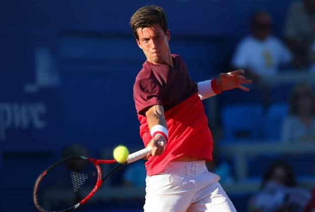 Konzum Croatia Open - Umag, Croatia 18.07.2016., Umag,Croatia - 27. Konzum Croatia Open Umag, 1 st round, Aljaz Bedene (GBR) - Nikola Cacic (SRB).  JuricaxGaloic PIXSELL