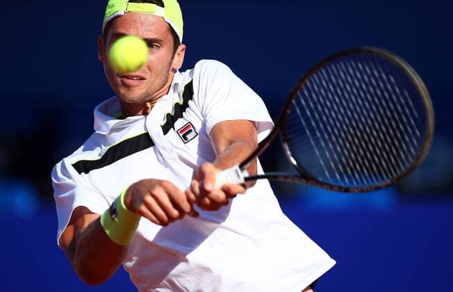Konzum Croatia Open - Umag, Croatia 18.07.2016., Umag,Croatia - 27. Konzum Croatia Open Umag,1 st round, Aljaz Bedene (GBR) - Nikola Cacic (SRB).  SlavkoxMidzor PIXSELL