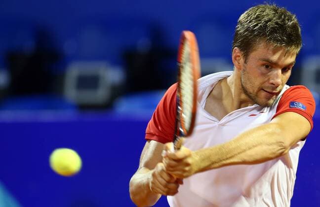 Konzum Croatia Open - Umag, Croatia 18.07.2016., Umag,Croatia - 27. Konzum Croatia Open Umag, 1st round, Nikola Mektic (CRO) - Leonardo Mayer (ARG).  SlavkoxMidzor PIXSELL