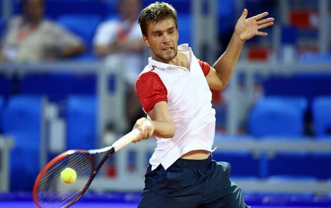 Konzum Croatia Open - Umag, Croatia 18.07.2016., Umag,Croatia - 27. Konzum Croatia Open Umag, 1st round, Nikola Mektic (CRO) - Leonardo Mayer (ARG).  SlavkoxMidzor PIXSELL