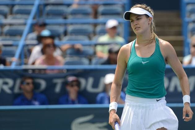 July 19, 2016 - Washington D.C, United States - EUGENIE BOUCHARD of Canada in her first round match vs. C. Giorgi in the Citi Open tennis tournament in Washington D.C. Tennis 2016 - Citi Open - Day 2 - ZUMAl132