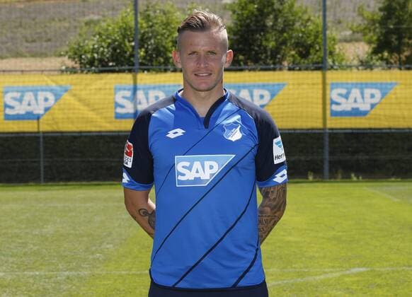 Jonathan Schmid (1899) . Fototermin 1899 Hoffenheim 2016-2017 . Sinsheim, GER, 19.07.2016 , Fussball 1. Bundesliga 2016 2017.