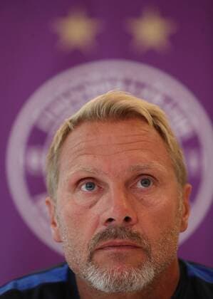 SOCCER - EL quali, Kukesi vs A.Wien, preview KUKESI,ALBANIA,20.JUL.16 - SOCCER - UEFA Europa League, qualification, FK Kukesi vs FK Austria Wien, preview, press conference PK Pressekonferenz A.Wien. Image shows head coach Thorsten Fink (A.Wien). GEPAxpictures xChristianxOrt