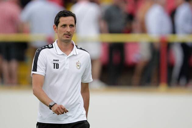 Dino Toppmöller (Trainer F91 Duedelingen - Toppmoeller) Fussball, Champions League Qualifikation, Quali, 2. Runde, Rueckspiel, return leg, Saison 2016-2017 20.07.2016 F91 Duedelingen (LUX) - FK Qarabag Akdam (AZR) Stade Jos Nosbaum, Duedelingen 