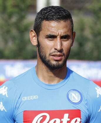 Italy: SSC Napoli Training Camp Faouzi Ghoulam of SSC Napoli during a summer camp training in Dimaro near Trento.  CiroxDexLucax xPacificxPress