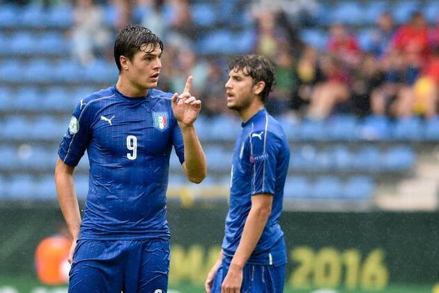 GER, UEFA U19 EURO 2016, Halbfinale, England (ENG) vs Italien (ITA) 21.07.2016, Hardtwaldstadion, Sandhausen, GER, UEFA U19 EURO 2016 im Bild: Andrea Favilli ( 9, Italien Italy (ITA) nordphotox xFabisch