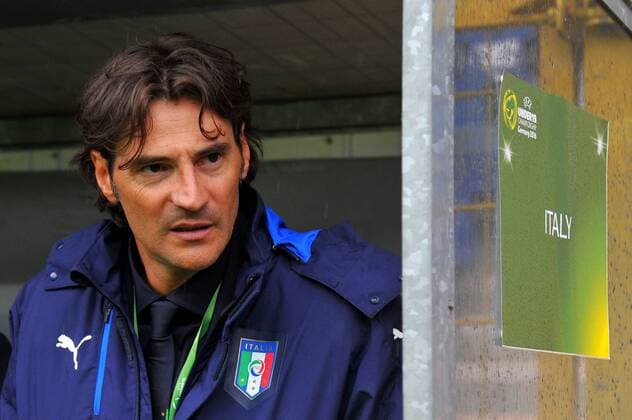 Trainer Paolo Vanoli (ITA). Deutschland, Mannheim: Fussball, UEFA Under19 Championship Halbfinale: England vs Italien am 21.07.2016, Carl-Benz-Stadion.