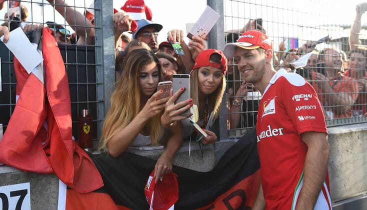 Sebastian Vettel, Scuderia Ferrari, formula 1 GP, Ungarn in Budapest, 22.07.2016 Photo:mspb Jerry Andre Sebastian Vettel, formula 1 GP, Ungarn