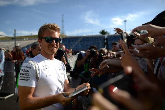 Formel 1, GP von Ungarn, Training Hungarian Grand Prix, Hungaroring, Budapest 21 - 24 July 2016 21.07.2016 - Autograph session, Nico Rosberg (GER) Mercedes AMG F1 W07 Hybrid 