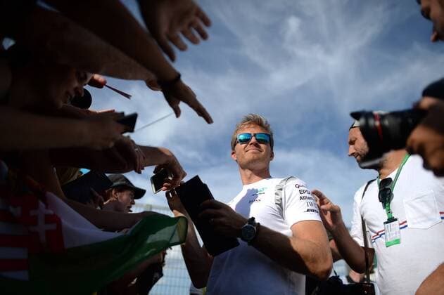 Formel 1, GP von Ungarn, Training Hungarian Grand Prix, Hungaroring, Budapest 21 - 24 July 2016 21.07.2016 - Autograph session, Nico Rosberg (GER) Mercedes AMG F1 W07 Hybrid 