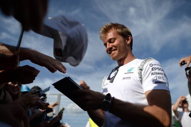 Formel 1, GP von Ungarn, Training Hungarian Grand Prix, Hungaroring, Budapest 21 - 24 July 2016 21.07.2016 - Autograph session, Nico Rosberg (GER) Mercedes AMG F1 W07 Hybrid 