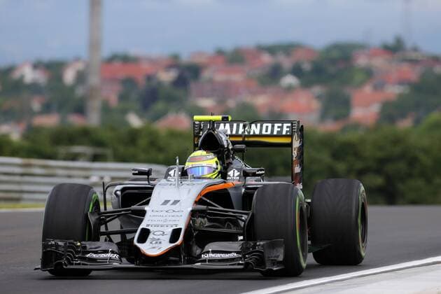 Hungarian Grand Prix, Hungaroring, Budapest 21 - 24 July 2016 22.07.2016 - Free Practice 1, Sergio Perez (MEX) Sahara Force India F1 VJM09 