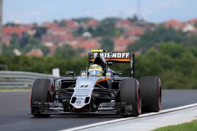 Hungarian Grand Prix, Hungaroring, Budapest 21 - 24 July 2016 22.07.2016 - Free Practice 1, Sergio Perez (MEX) Sahara Force India F1 VJM09 