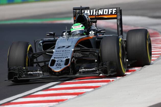 Hungarian Grand Prix, Hungaroring, Budapest 21 - 24 July 2016 22.07.2016 - Free Practice 1, Nico Hulkenberg (GER) Sahara Force India F1 VJM09 