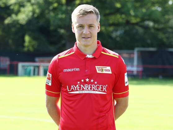 Felix Kroos (23) Einzelbild Quer Fußball Fussball GER 2.BL Porträttermin 2016 2017 1. FC Union Berlin 22.07.2016