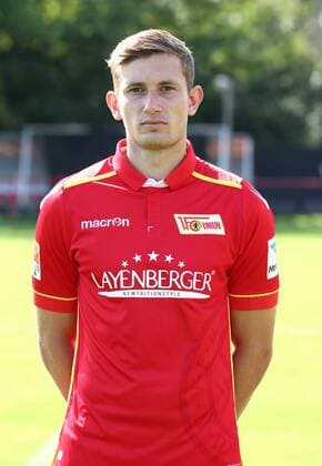 Christopher Lenz (25) Einzelbild Hoch Fußball Fussball GER 2.BL Porträttermin 2016 2017 1. FC Union Berlin 22.07.2016