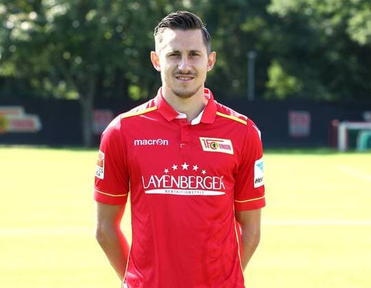 Steven Skrzybski (24) Einzelbild Quer Fußball Fussball GER 2.BL Porträttermin 2016 2017 1. FC Union Berlin 22.07.2016