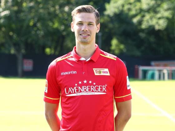 Maximilian Thiel (11) Einzelbild Quer Fußball Fussball GER 2.BL Porträttermin 2016 2017 1. FC Union Berlin 22.07.2016