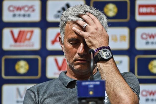 Bilder des Tages - SPORT Fußball, Testspiel, Borussia Dortmund - Manchester United, PK der Trainer nach Spielende SHANGHAI, CHINA - JULY 22: Jose Mourinho, head coach of Manchester United ManU attends a press conference PK Pressekonferenz after the 2016 International Champions Cup China match between Manchester United and Borussia Dortmund at Shanghai Stadium on July 22, 2016 in Shanghai, China.  CFP488639577 