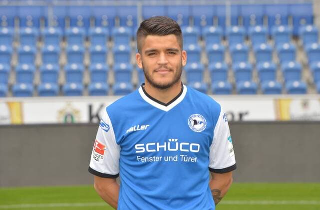 22.07.2016, Fussball, 2. LIGA, Saison 2016 2017, SCHÜCO-ARENA, BIELEFELD Fußball, GER, 2.BL, Portraittermin 2016 2017, Arminia Bielefeld Francisco Rodriguez (Arminia Bielefeld), Aktion, Einzelbild, Quer, Portrait