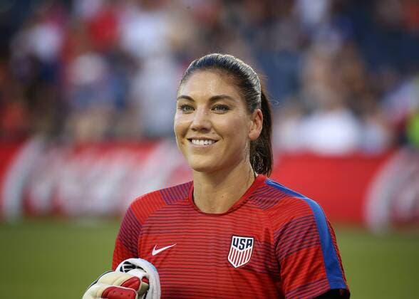 22 July 2016: United States goalkeeper Hope Solo (1) before a friendly match between Costa Rica and the USA. This was the final match for the USA before heading to Brazil for the 2016 Olympic Games Olympische Spiele Olympia OS (Photo by Scott Winters ICON Sportswire) SOCCER: JUL 22 Women s - USA v Costa Rica Icon160722097 EDITORIAL USE ONLY