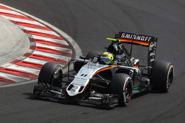 Formel 1, GP Ungarn, Freies Training Hungarian Grand Prix, Hungaroring, Budapest 21 - 24 July 2016 23.07.2016 - Free Practice 3, Sergio Perez (MEX) Sahara Force India F1 VJM09 