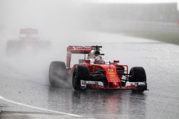 Themen der Woche SPORT Bilder des Tages - SPORT Formel 1, GP von Ungarn, Qualifying in Budapest abgebrochen Hungarian Grand Prix, Hungaroring, Budapest 21 - 24 July 2016 23.07.2016 - Qualifying, Sebastian Vettel (GER) Scuderia Ferrari SF16-H 