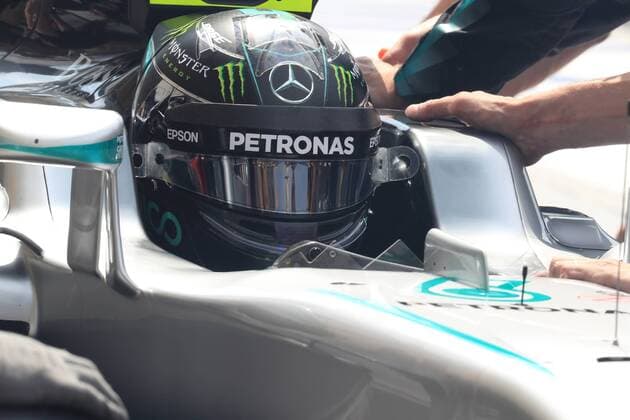 23.07.2016. The Hungaroring Mogyor& xf3;d, Hungary. Formula 1 grand prix of Hungary, qualifying sessions. Mercedes AMG Petronas W07 Hybrid & x2013; Nico Rosberg. In a wet and disjointed session, the course was red flagged multiple times, due to standing water on the track. Rosberg took pole as Hamilton was held up on his final qualifying lap and Hamilton was 2nd. xLeannexBoonx  ActionPlus11764398