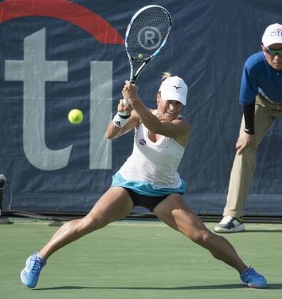 July 23,2016: Yulia Putintseva (KAZ) loses to Yanina Wickmayer (BEL) 6-4, 6-2, at the Citi Open being played at Rock Creek Park Tennis Center in Washington, DC, . Ã‚Â© Tennisclix TENNIS 2016: Citi Open July 16 - ZUMAc04_