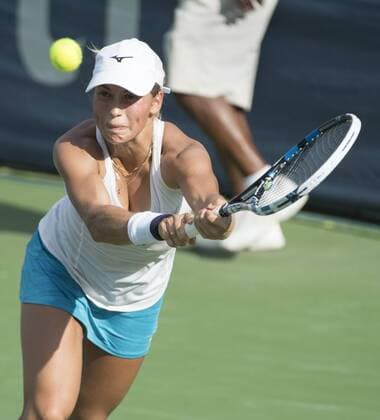July 23,2016: Yulia Putintseva (KAZ) loses to Yanina Wickmayer (BEL) 6-4, 6-2, at the Citi Open being played at Rock Creek Park Tennis Center in Washington, DC, . Ã‚Â© Tennisclix TENNIS 2016: Citi Open July 16 - ZUMAc04_