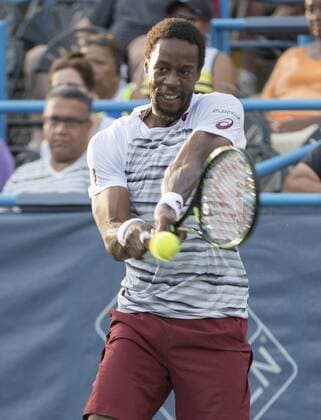 July 23, 2016: Gael Monfils (FRA) defeated Alexander Zverev (GER) 6-4, 6-0, at the Citi Open being played at Rock Creek Park Tennis Center in Washington, DC. Ã‚Â© Tennisclix CSM TENNIS 2016: Citi Open July 16 - ZUMAc04_
