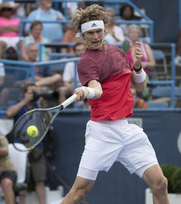 July 23,2016: Alexander Zverev (GER) loses to Gael Monfils (FRA) 6-4, 6-0, at the Citi Open being played at Rock Creek Park Tennis Center in Washington, DC, . Â© Tennisclix TENNIS 2016: Citi Open July 16 - ZUMAc04_