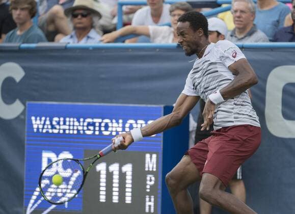 July 23, 2016: Gael Monfils (FRA) defeated Alexander Zverev (GER) 6-4, 6-0, at the Citi Open being played at Rock Creek Park Tennis Center in Washington, DC. Ã‚Â© Tennisclix CSM TENNIS 2016: Citi Open July 16 - ZUMAc04_