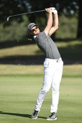 July 23, 2016: Patrick Rodgers hits his approach shot to the third hole in the third round at the RBC Canadian Open at Glen Abbey Golf Club in Oakville, Ontario. (Photo by Gerry Angus Icon Sportswire) GOLF: JUL 23 PGA Golf Herren - RBC Canadian Open - Third Round Icon16072313 EDITORIAL USE ONLY