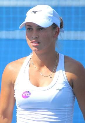 July 23 2016: Yulia Putintseva (KAZ) during the women s singles semi-final against Yanina Wickmayer (BEL) at the Rock Creek Tennis Center, in Washington D.C. Wickmayer defeated Putintseva 6-4 6-2 (Photo by Tony Quinn Icon Sportswire) TENNIS: JUL 23 Citi Open Icon25516072356 EDITORIAL USE ONLY