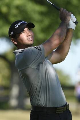 July 23, 2016: Jason Day hits his approach shot to the third hole in the third round at the RBC Canadian Open at Glen Abbey Golf Club in Oakville, Ontario. (Photo by Gerry Angus Icon Sportswire) GOLF: JUL 23 PGA Golf Herren - RBC Canadian Open - Third Round Icon16072316 EDITORIAL USE ONLY