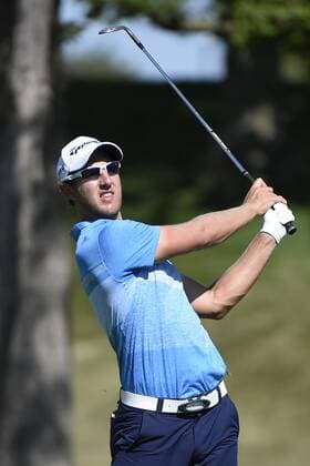 July 23, 2016: Derek Ernst hits his approach shot to the third hole in the third round at the RBC Canadian Open at Glen Abbey Golf Club in Oakville, Ontario. (Photo by Gerry Angus Icon Sportswire) GOLF: JUL 23 PGA Golf Herren - RBC Canadian Open - Third Round Icon16072329 EDITORIAL USE ONLY