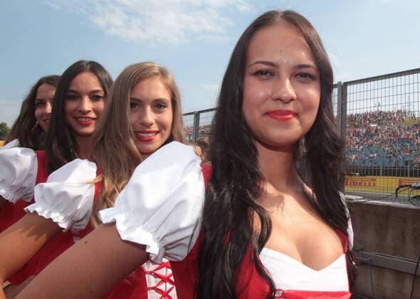Gridgirls, formula 1 GP, Ungarn in Budapest, 24.07.2016 Photo:mspb Lukas Gorys Gridgirls; formula 1 GP, Ungarn