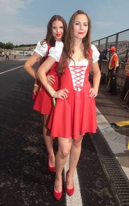 Gridgirls, formula 1 GP, Ungarn in Budapest, 24.07.2016 Photo:mspb Lukas Gorys Gridgirls; formula 1 GP, Ungarn