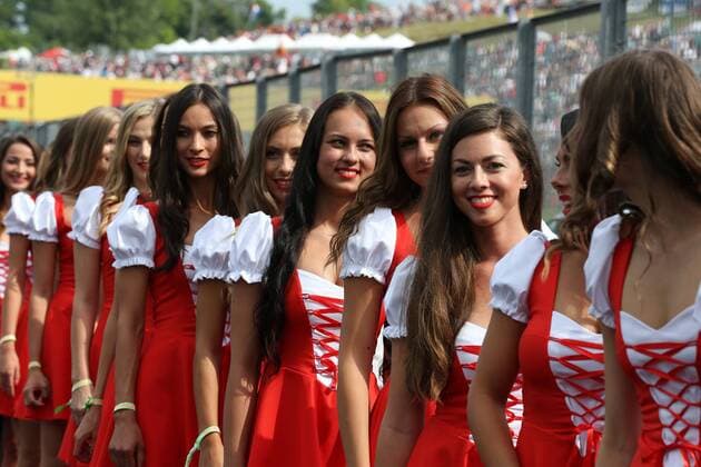 Gridgirls, formula 1 GP, Ungarn in Budapest, 24.07.2016 Photo:mspb Lukas Gorys Gridgirls; formula 1 GP, Ungarn