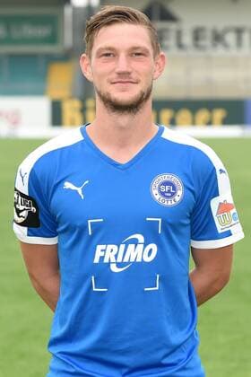 Fußball 3. Liga, Porträttermin 2016 2017 Sportfreunde Lotte am 23.07.2016 im FRIMO Stadion in Lotte Andre Dej (Lotte) mt