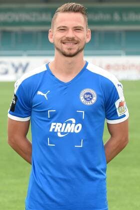 Fußball 3. Liga, Porträttermin 2016 2017 Sportfreunde Lotte am 23.07.2016 im FRIMO Stadion in Lotte Kevin Freiberger (Lotte) mt