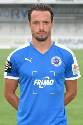 Fußball 3. Liga, Porträttermin 2016 2017 Sportfreunde Lotte am 23.07.2016 im FRIMO Stadion in Lotte Benjamin Siegert (Lotte) mt