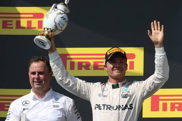 Motorsports: FIA Formula One World Championship WM Weltmeisterschaft 2016, Grand Prix of Hungary, Ron Meadows (GBR, Mercedes AMG Petronas Formula One Team), 6 Nico Rosberg (GER, Mercedes AMG Petronas Formula One Team), xHOCHxZWEIx
